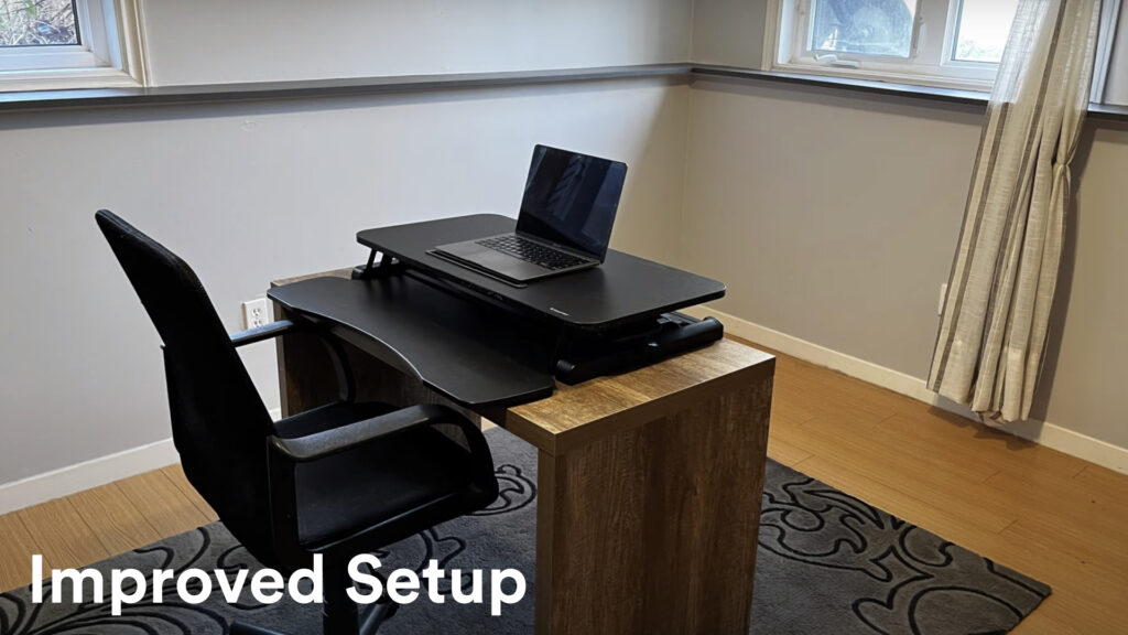 Image of a home office showing how you can improve your video recording equipment setup
