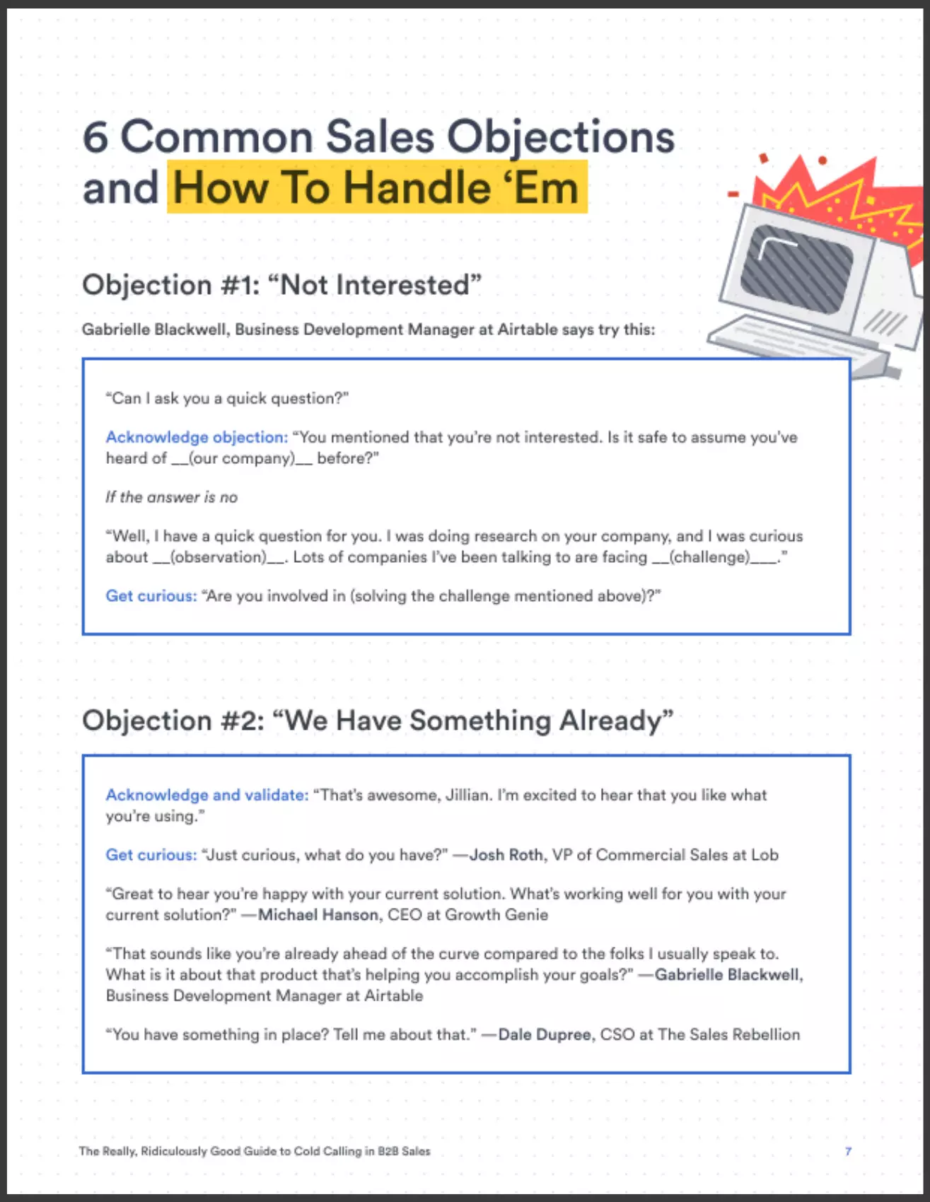 6 Common Sales Objections and How To Handle 'Em