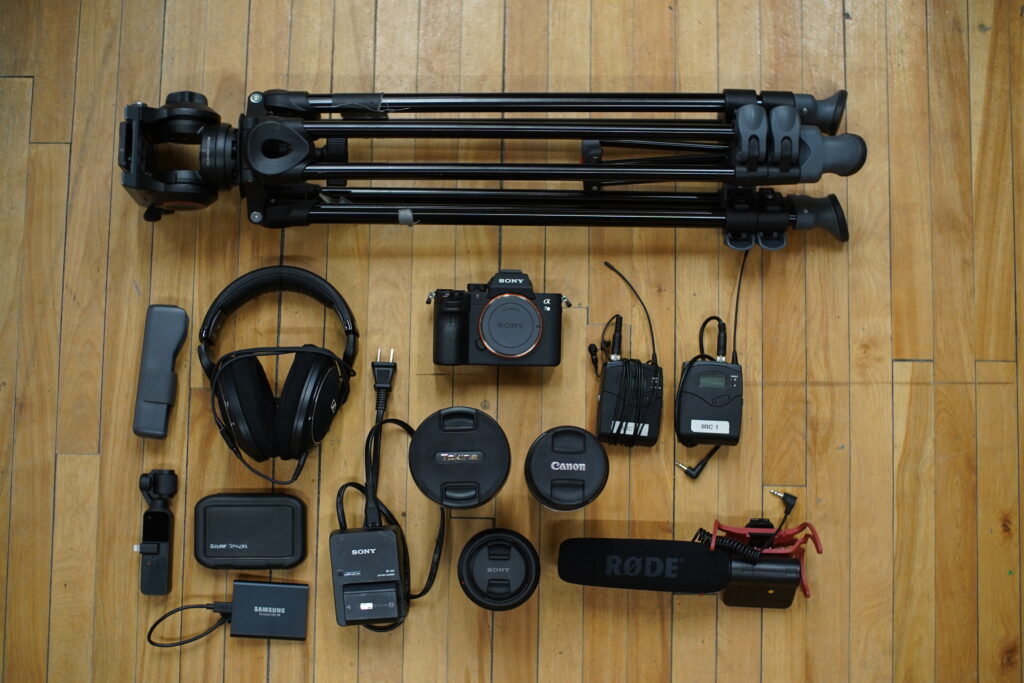 a look at what equipment to take on a documentary production