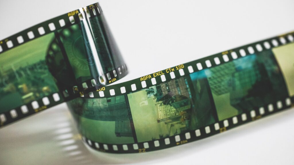 A film strip used as a feature image in Vidyard's guide on how to make a gif How to Make a Video GIF plus how to make a GIF in Photoshop, GIPHY, Ezgif, and more