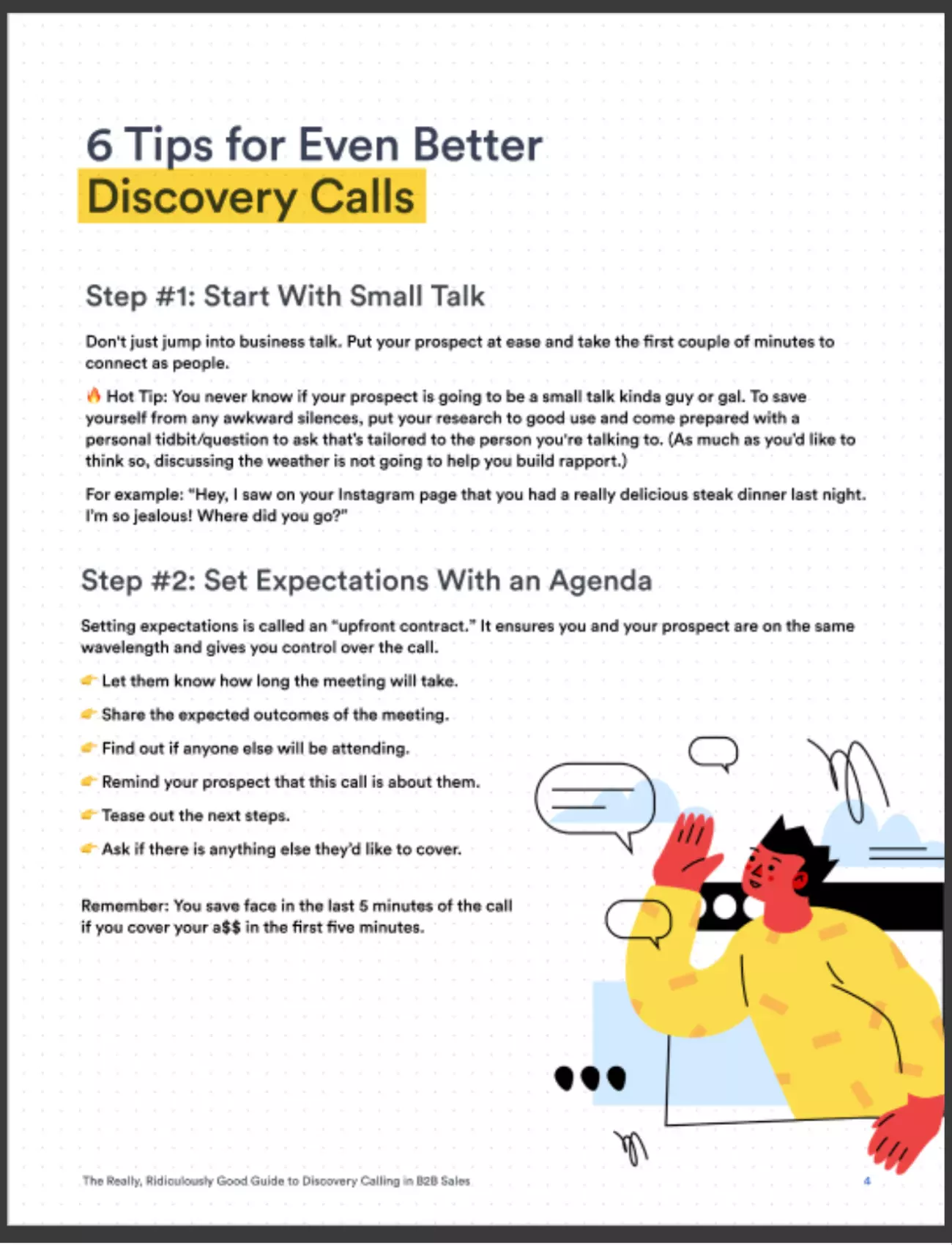 Page 6 - 6 tips for even better discovery calls