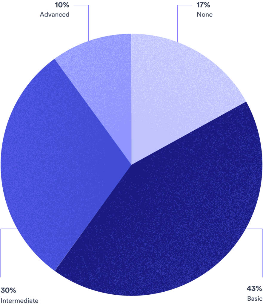 Pie Chart Illustrating The Level of Video Analytics in Use by Businesses