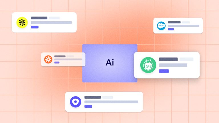 AI grid displaying different SaaS products