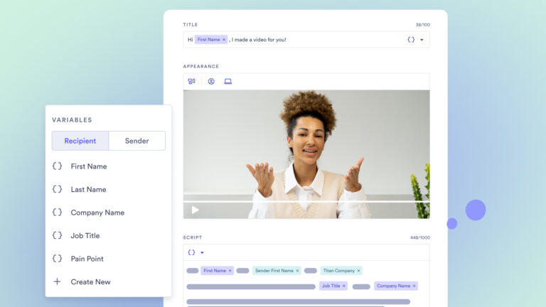 woman setting up AI video