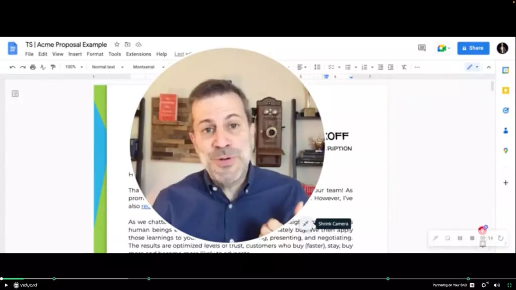 Salesperson Todd Caponi featured in a video walkthrough
