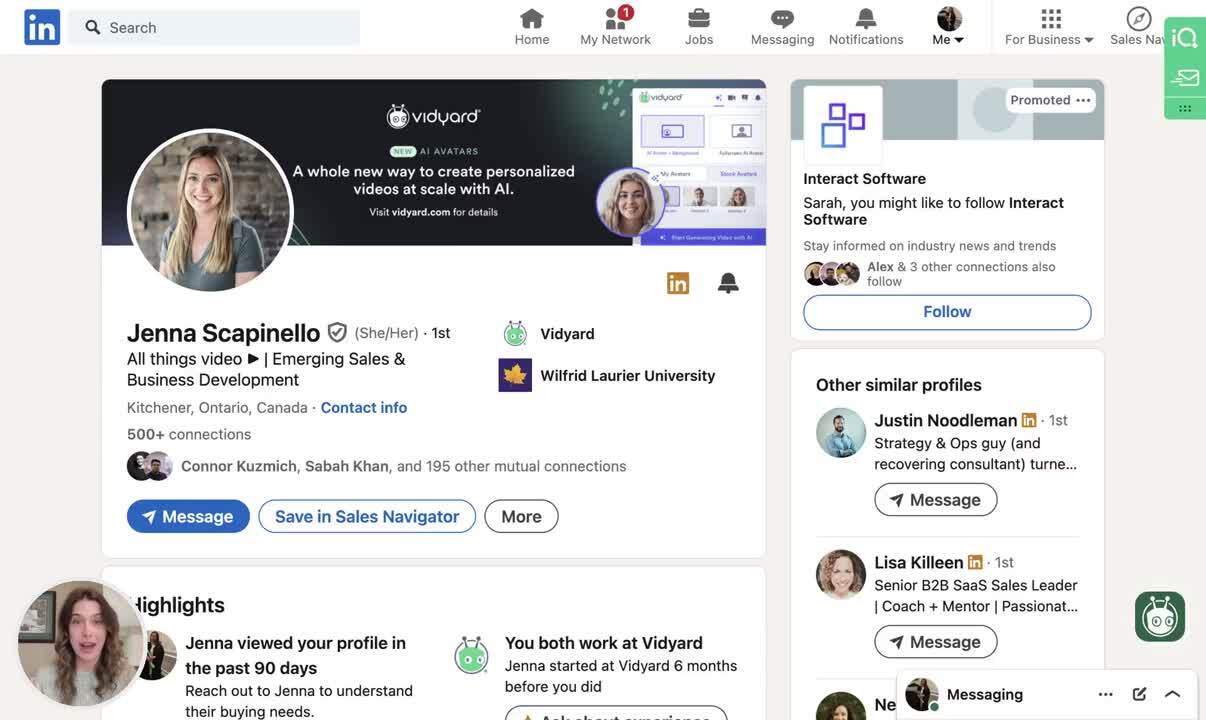 LinkedIn Profile Prospecting Video Script & Template