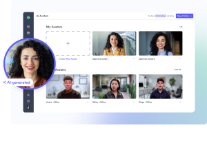 Vidyard Dashboard of AI Avatars
