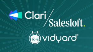 Vidyard and Clari + Salesloft logos