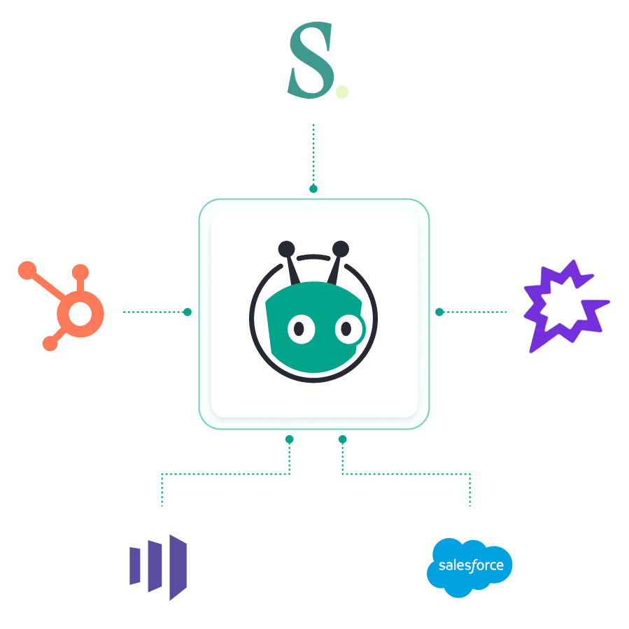 Vidyard connected to Salesloft, HubSpot, Gong, Marketo and Salesforce