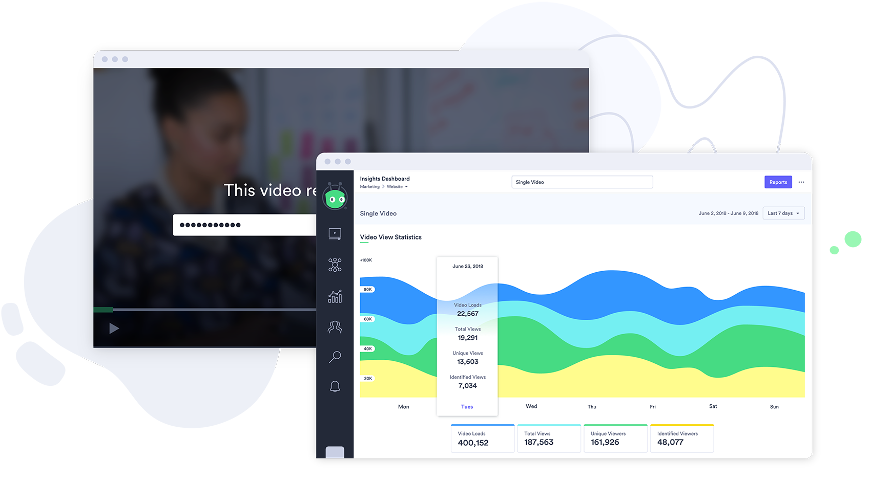 Screenshot of Vidyard Insights Dashboard